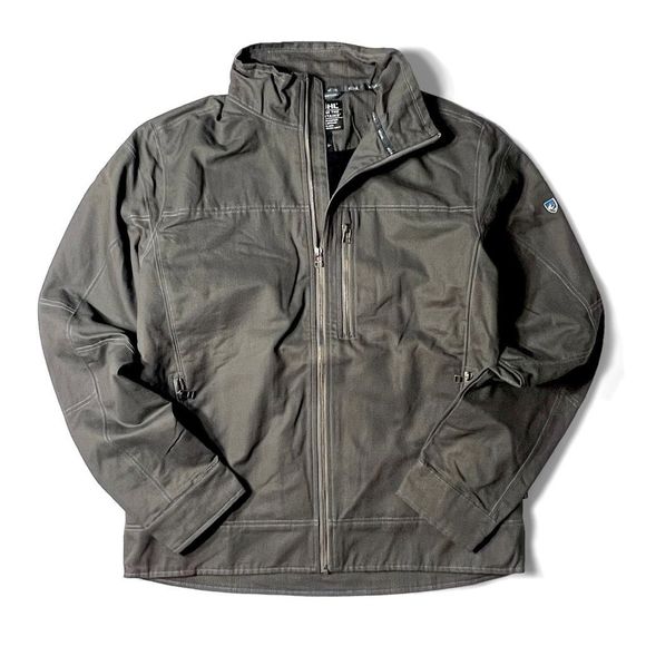 Kuhl Other - NWOT Kuhl Burr Jacket Mens Size Large Gunmetal Green Canvas Full Zip